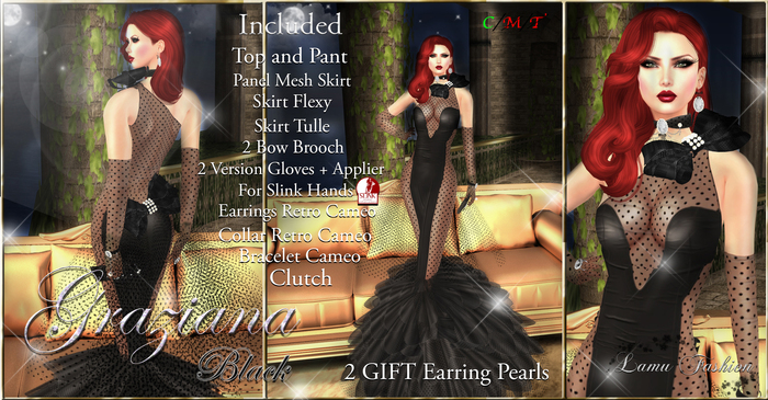 -Lamu Fashion-Gown Graziana Black !DISCOUNT!