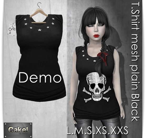 [[>CaKe!<]]DEMO.T.Shirt Plain-Mesh