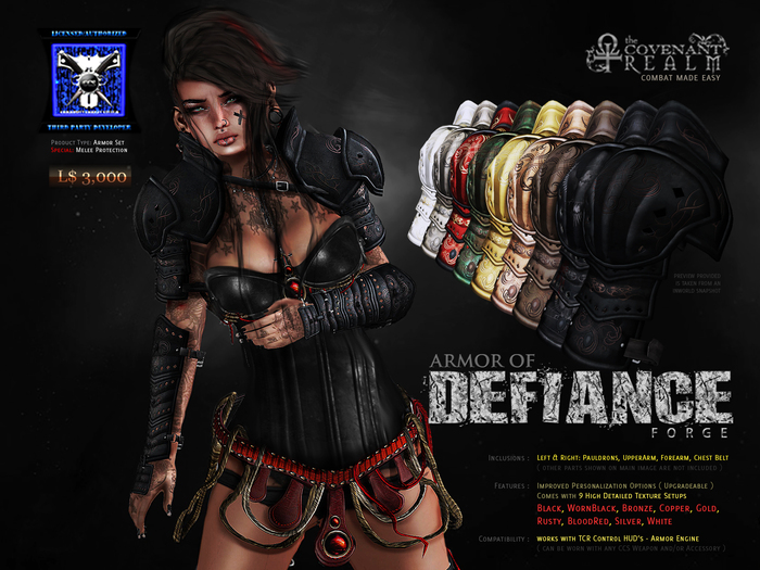 [:TCR:] Armor of Defiance v1.0 - FORGE