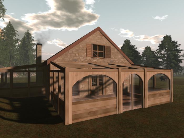 >VAL< *Woodside House* garage version