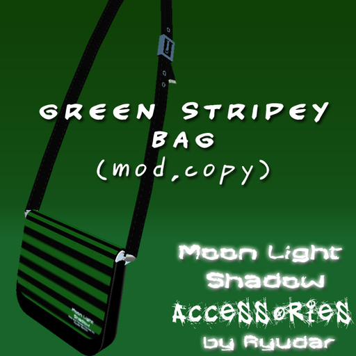 -MLS- Stripey Bag Green