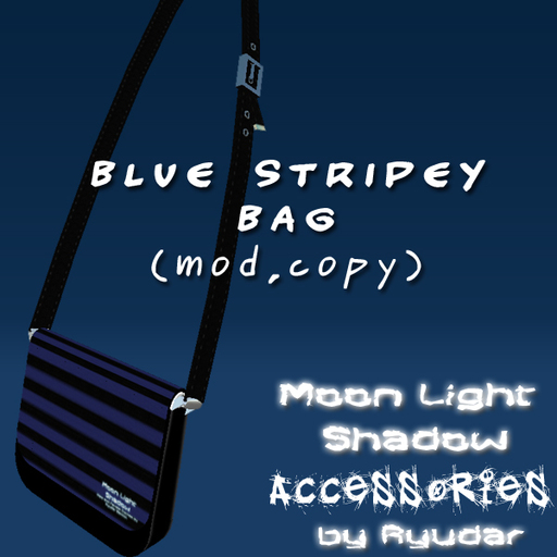 -MLS- Stripey Bag Blue