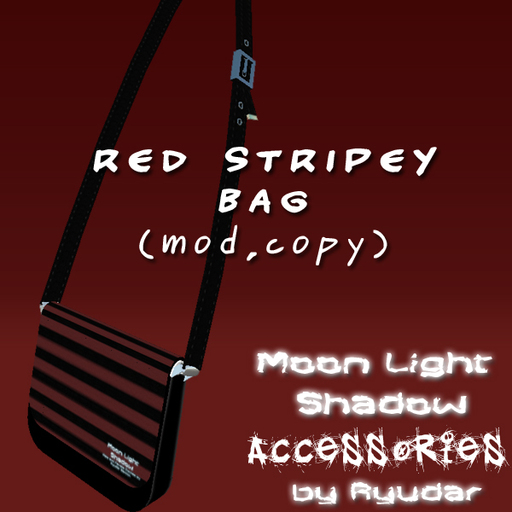 -MLS- Stripey Bag Red