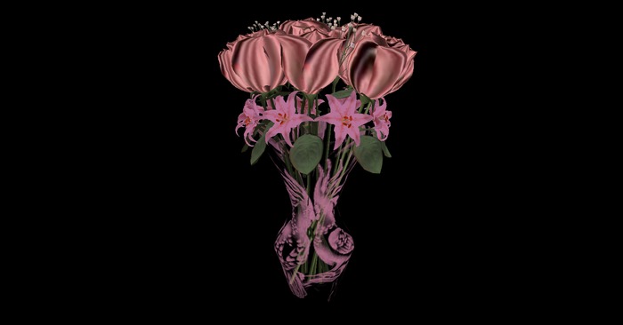 rose vase (muave)
