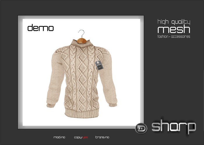 sharp by [ZD] - MESH - "Ringo" Sweater - DEMO