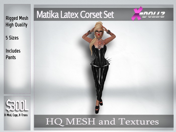 X-DOLLZ Bombshell Corset Dress FUCHSIA with BLACK TRIM LATEX