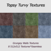 Topsy Turvy Grungey Walls - Seamless