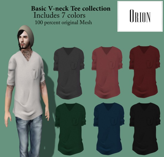 Orion - Basic V-neck Tee DEMO