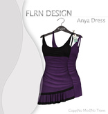 Anya Leather Dress Purple