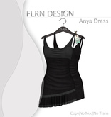 Anya Leather Dress Black