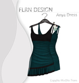 Anya Leather Dress Teal
