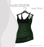 Anya Leather Dress Green