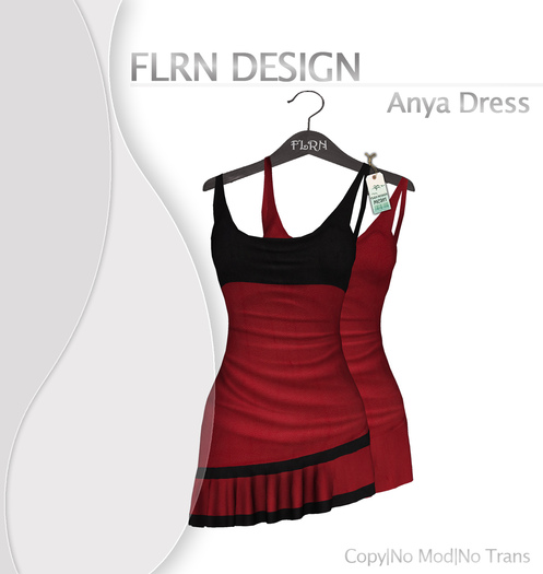 Anya Leather Dress Red