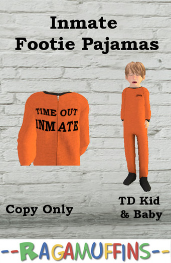 Footie Pajamas Inmate