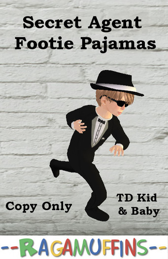 Footie Pajamas Secret Agent