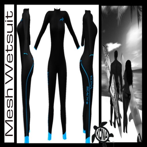 Mesh_Womens Wetsuit Blue