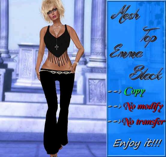 *^*B-Edel*^* Emma__ MESH TOP BLACK __