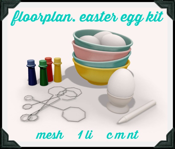 floorplan. easter egg kit [boxed]