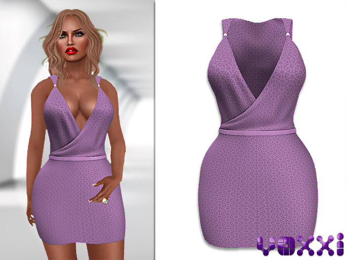 .::voxxi::. Lindsay Wrap Dress  Lilac