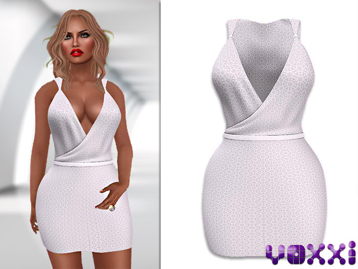 .::voxxi::. Lindsay Wrap Dress  White