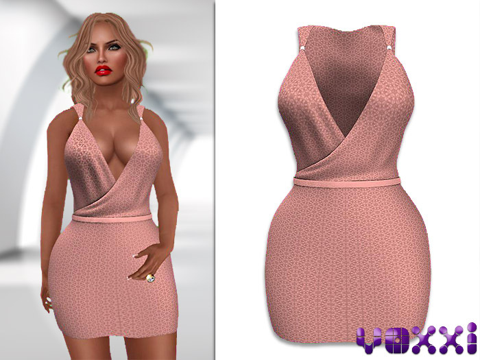 .::voxxi::. Lindsay Wrap Dress  Pink