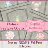 *Cupids Textures * 13 BABIES FEATURE WALL