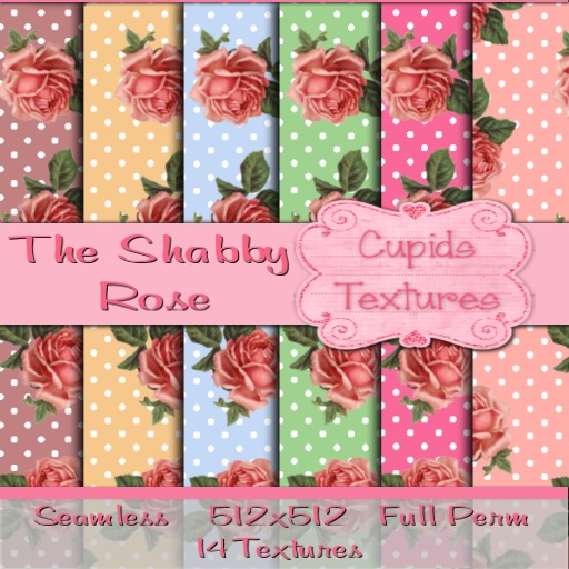 *Cupids Textures * 14 THE SHABBY ROSE SEAMLESS