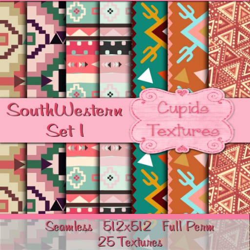 *Cupids Textures * 25 SOUTHWESTERN SET 1