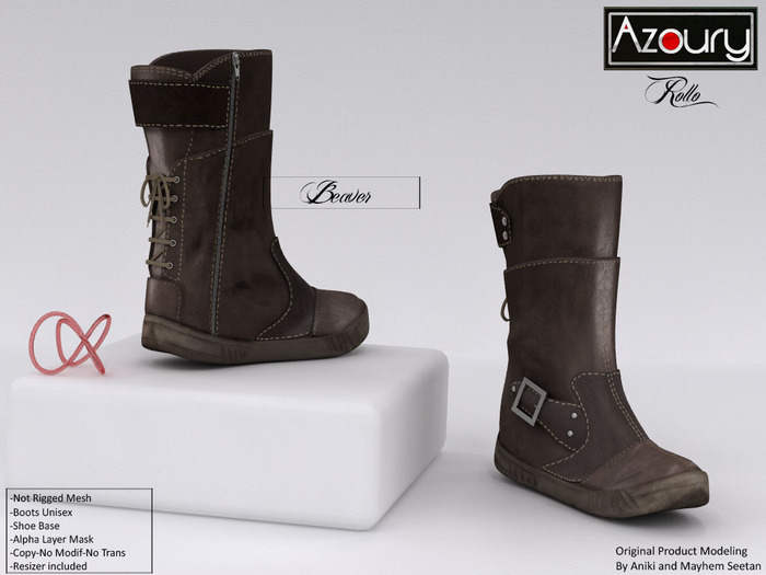AZOURY - Boots Rollo (Beaver)