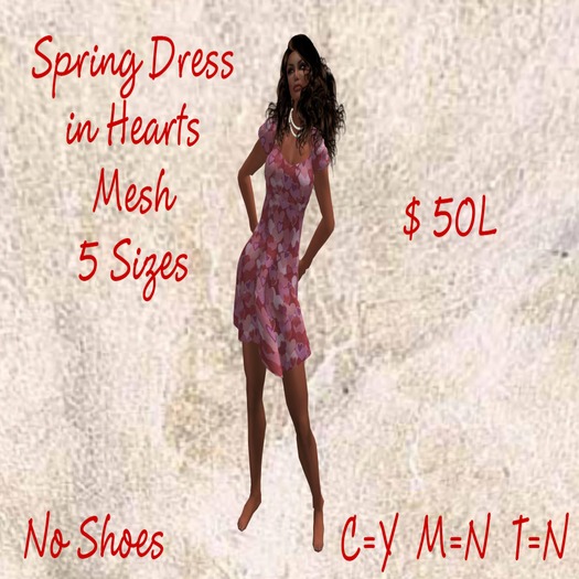 Linda`s Spring Dress in Hearts     B               B