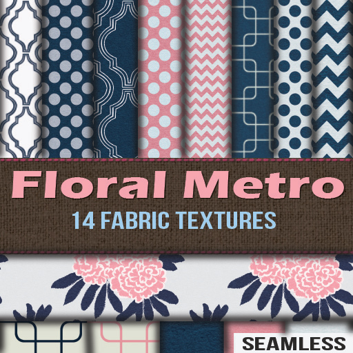 Wootie - Pink Fabric Texture Pack of 14