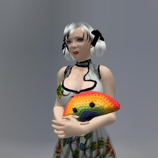 Crochet Rainbow Mesh Animated Plushie