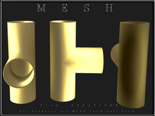 T-3D Creations [ Pipe Hollowed - b ] Micro MESH - Full Perm -