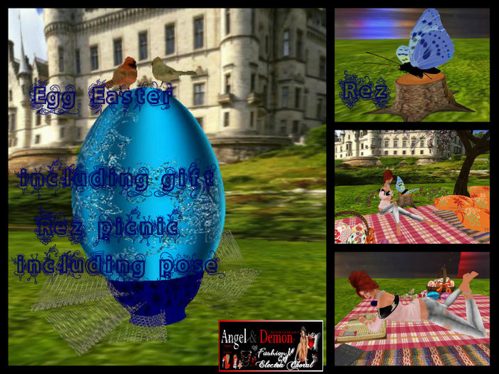HAPPY EASTER EGG BLUE