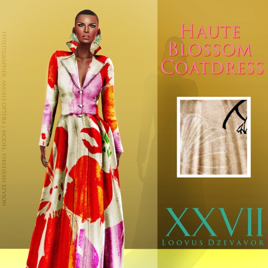 ,::LD::. Haute Bouquet Coat Dress DEMO