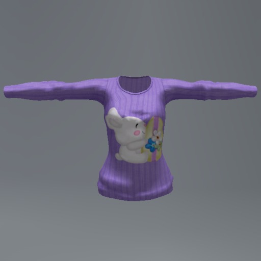 Violet Easter Bunny Mesh Child Top box