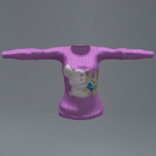 Lavender Easter Bunny Mesh Child Top