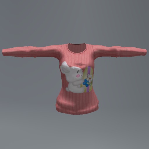 Red Easter Bunny Mesh Child Top box