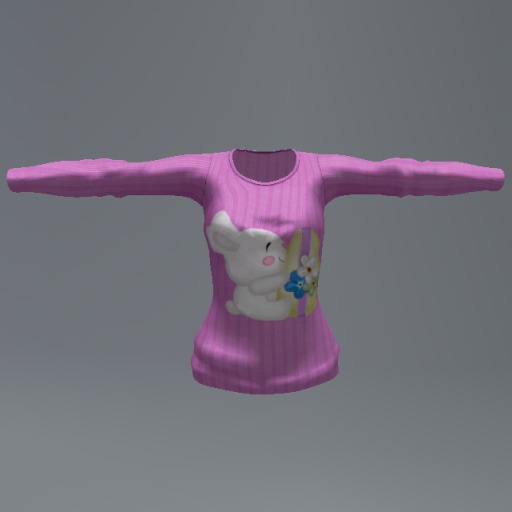 Pink Easter Bunny Mesh Child Top box