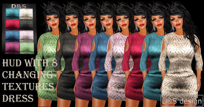 D&S design  HUD WITH 8 CHANGING TEXTURES DRESS