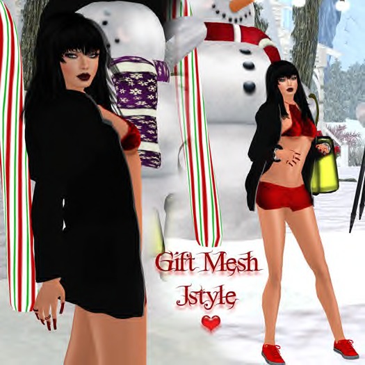 GIFT JACKET MESH+OUTFIT RED+SKIN+SHAPE