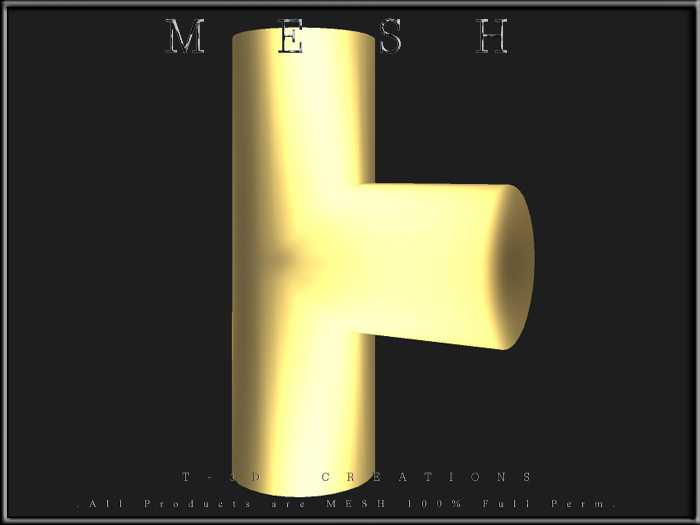 T-3D Creations [ Pipe Solid - b ] Micro MESH - Full Perm -