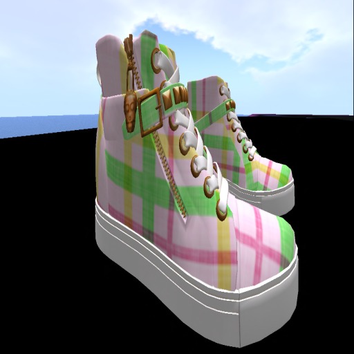Pastel Plaid Shoes