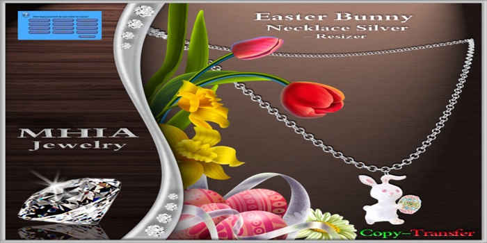 [MHIA] Easter Bunny Necklace Silver