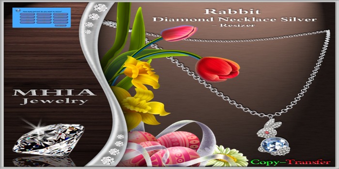 [MHIA] Rabbit Diamond Necklace Silver