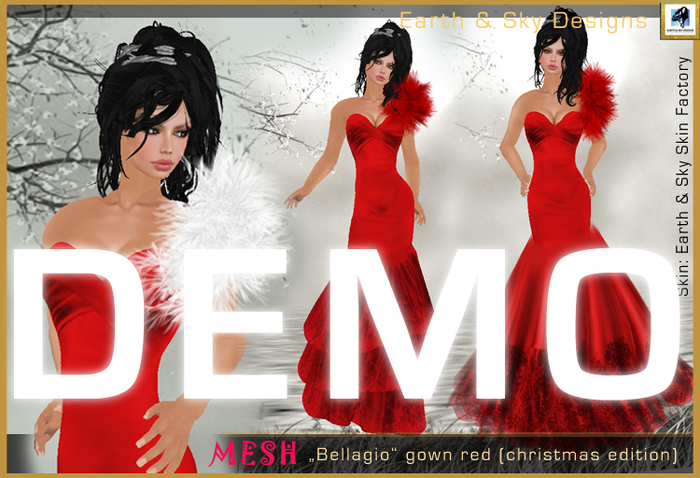 Bellagio gown (mesh) demo - Earth & Sky Designs