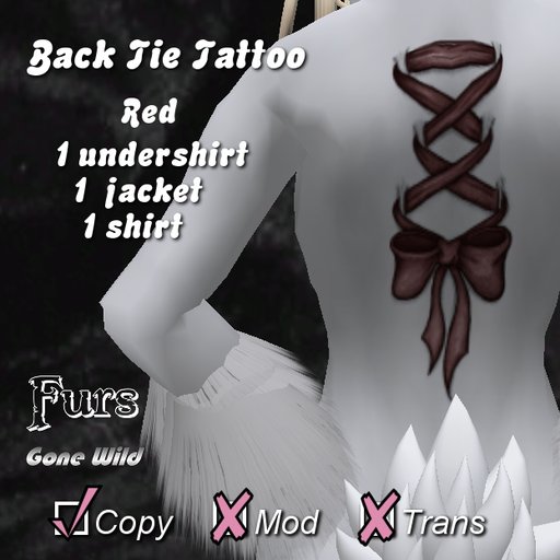 [FGW] Back Tie Tattoo-Red