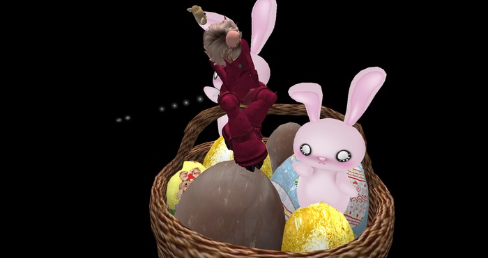 Easter Bunny,animated,3 poses,14 prims,