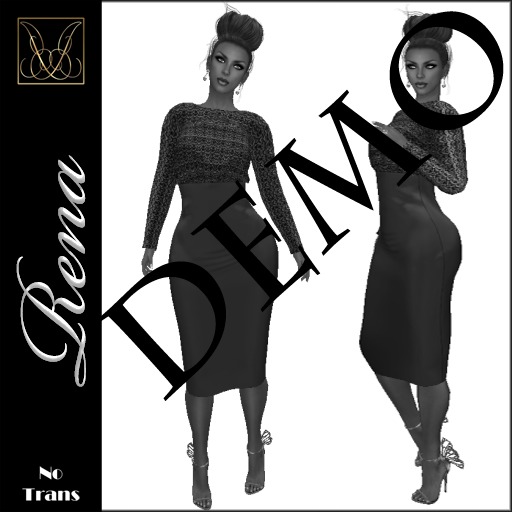 DEMO Rena Mesh Dress boxed