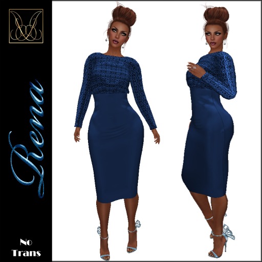 JCD Rena Blue Mesh Dress